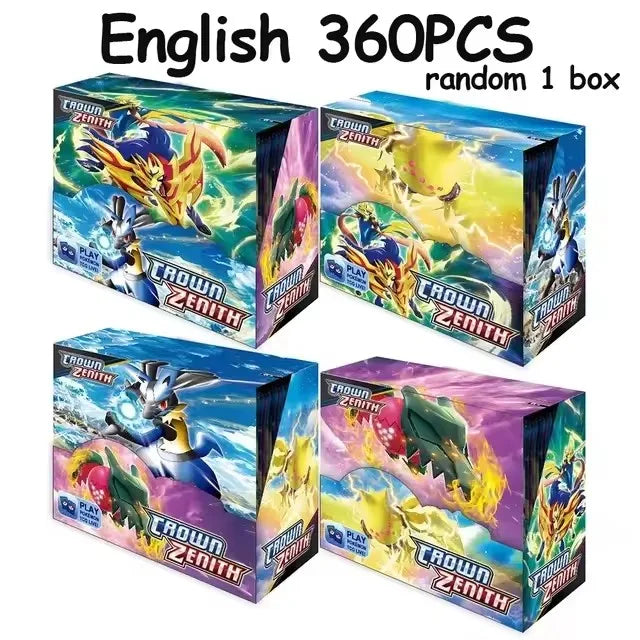 NEW 360PCS Pokemon Card White Flare Black Bolt Prismatic SPARKS Scarlet Violet 151 English Booster Battle Transaction Gift