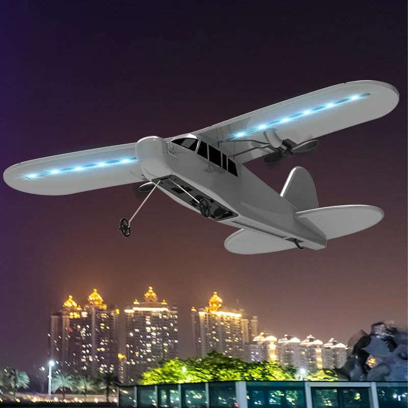 2.4Ghz RC Drone Airplane - EPP Foam Stunt Glider with LED Night Lights & 2.5CH Control for Beginners
