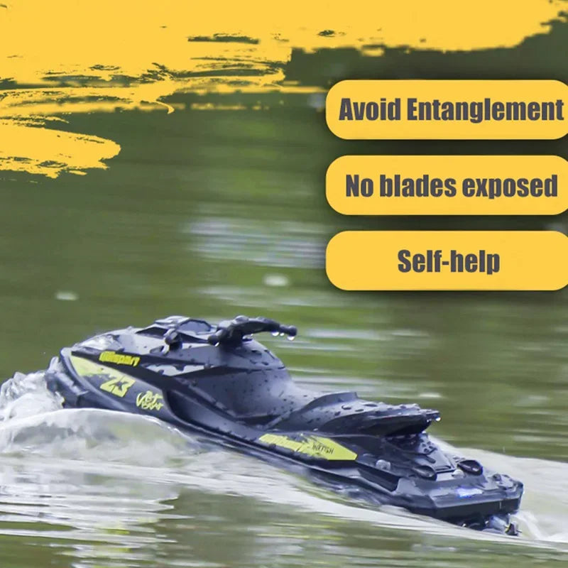 UDI023 RC Speedboat 2.4G Jet Spray RC Boat Remote Control Ship Waterproof Self-Righting LED Lights RTR High-Speed ​​Models Toys
