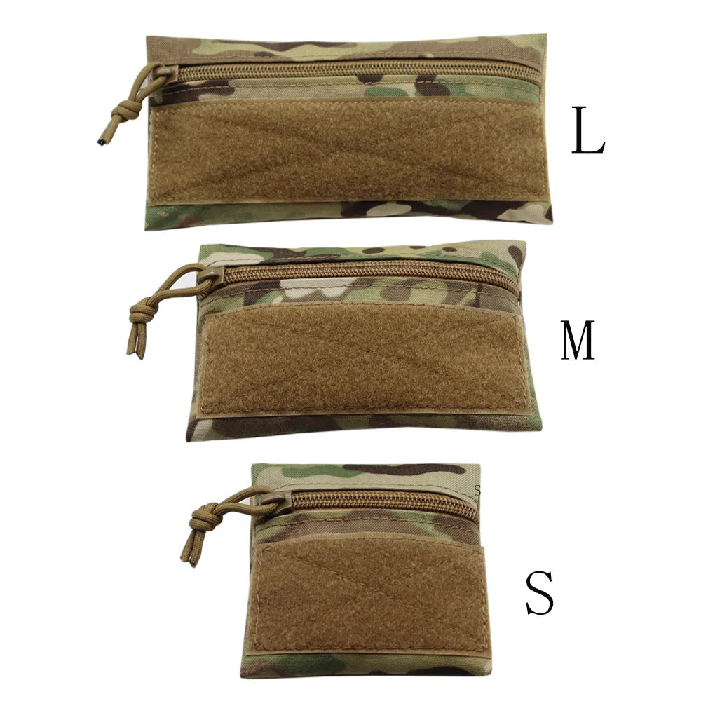 VULPO Tactical Micro Candy Pouch Portable Storage Bag Hunting Vest Patch Pouch MK3 MK4 Airsoft Chest Rig Vest Attached Pouch