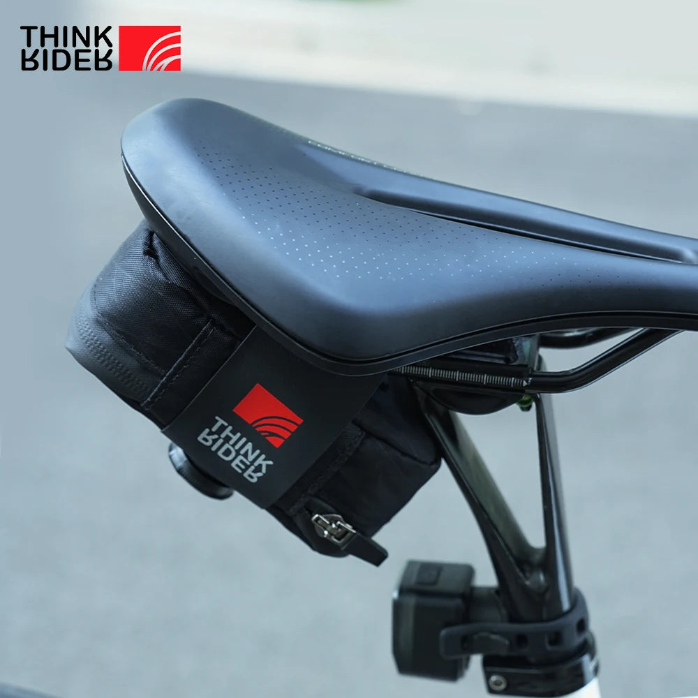 ThinkRider Bicycle Saddle Bag 0.8L Mini Portable Tail Bag MTB Road Bike Tool kit Repair Bag Reflective Cycling Accessori