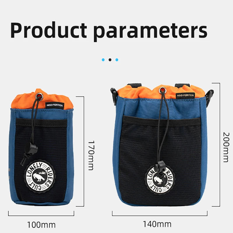 ULAC Bike Handlebar Stem Bag 1L/2.2L C-HOLD Bag Water Bottle Cycling Bags Bicycle Tools Storage Pouch Riding Touring Commuting