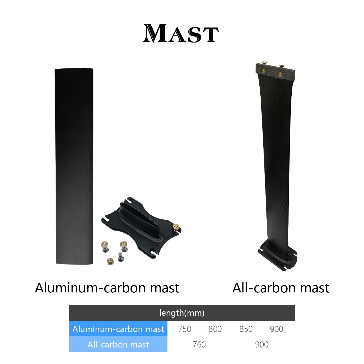 Customizable Carbon Fiber Windsurfing Kit, Hydrofoil, Carbon Fiber, Front Wing, GY-HPS880