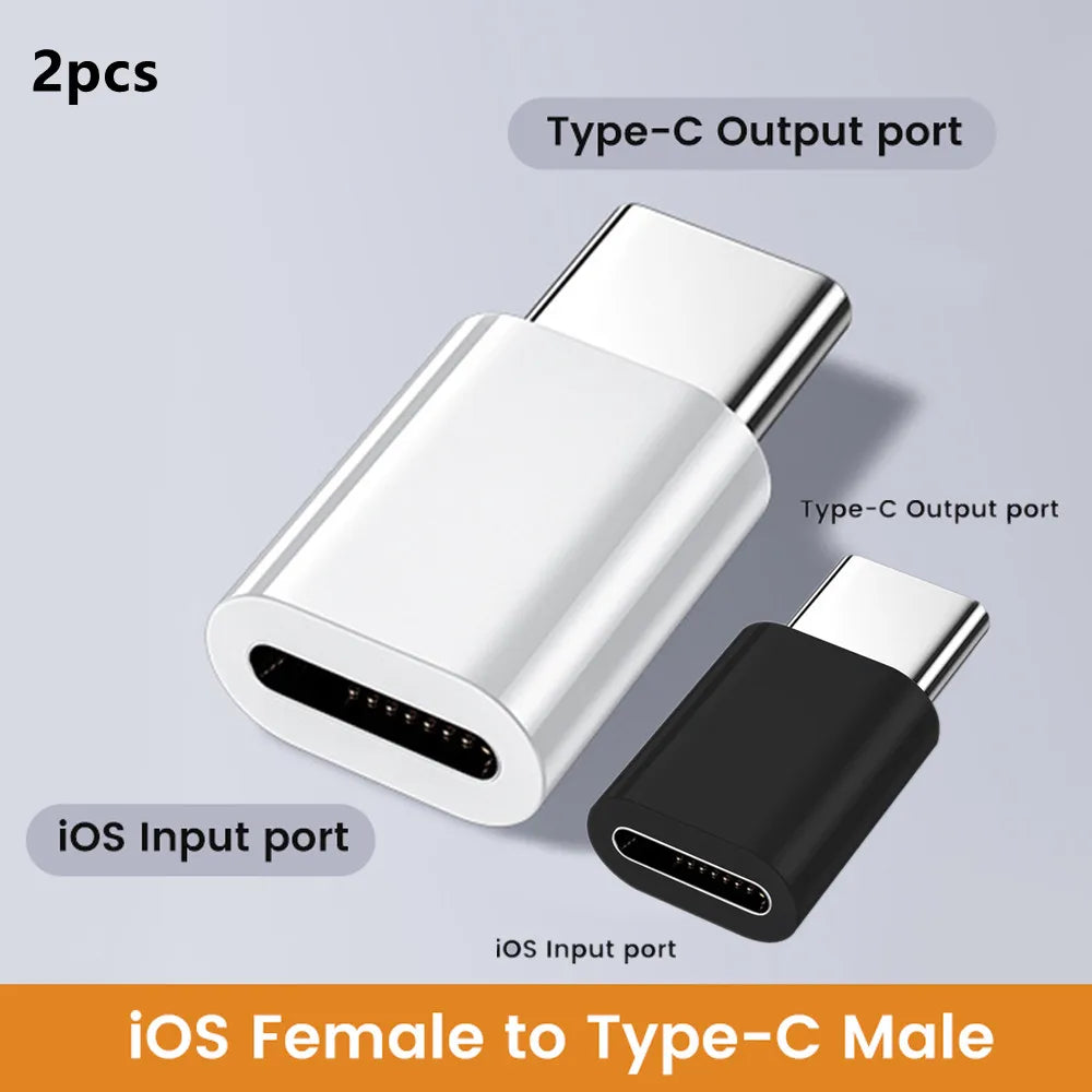 Type c To Lightning Adapter Female Type C Adapter for Ios Fast Charging Adaptador USB C Converter for iPhone