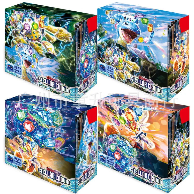360 Pcs Pokemon Card Journey Together Prismatic Evolutions 151Ultra Prism English Booster  Stellar Crown Battle Transaction Card