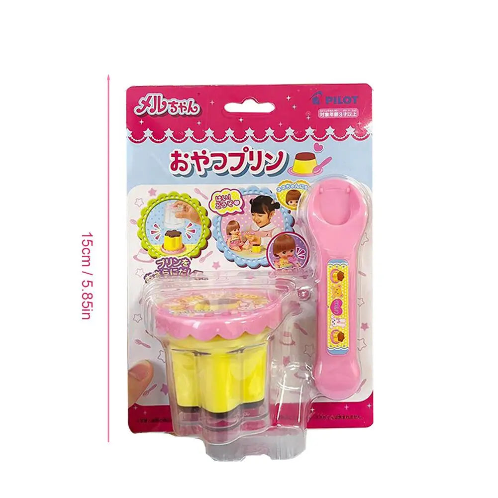 Food Feeding Pudding Feeding Toy Desktop Ornament Cute Pink Jelly Strawberry Pudding Set Ornaments Models For Kids Girls 2025