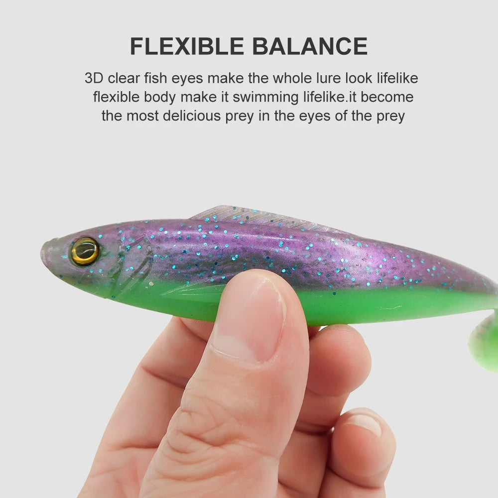 ESFISHING Fishing Lures New Kauli Shad 135mm 160mm Soft Bait Tackle Swimbait Isca Artificial Wobbler Bass