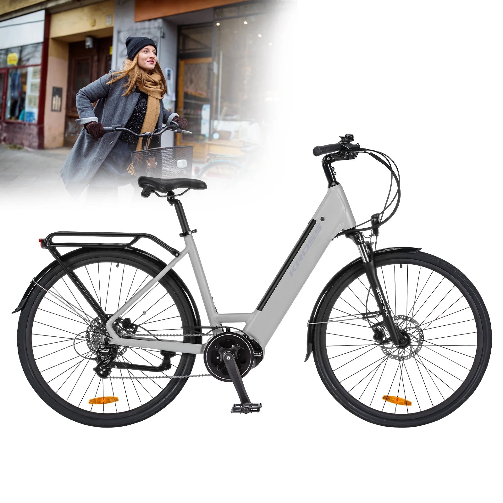 Trans Hybrid LS 2.0 449 WH , Electric City Bike ,  E-Bike 28inch , Electric Bike 250 W Motor Max. 25 km/h