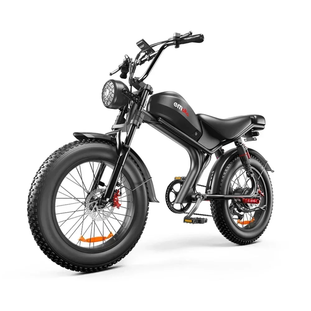 EMOKO C93 2000w dual motor 48V 23AH lithium battery adult Electric bicycle  20 inch fat tire mountain off-road Electric bike