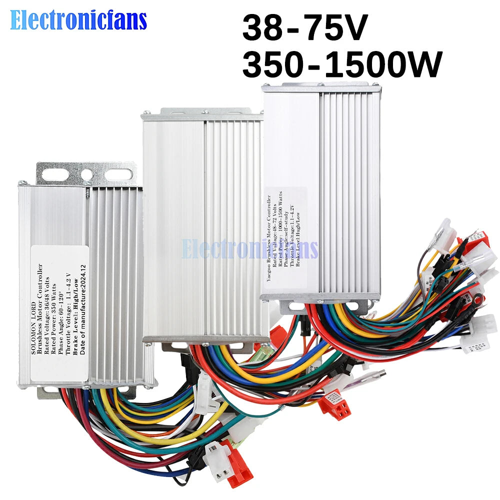 36-72V E-bike 350-1500W Intelligent Brushless Controller For E-bike Electric Scooter Accessories