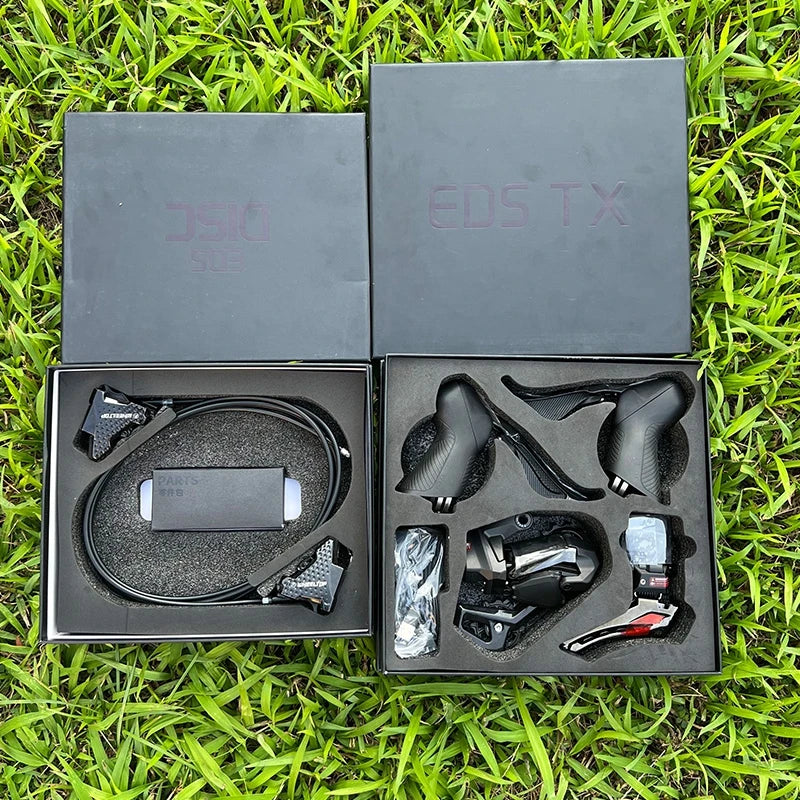 Wheeltop EDS TX 6000 7000 Wireless Electronic Road Bike Groupset Carbon Fiber 7-14 Speed Compatible Rim and Disc Brake