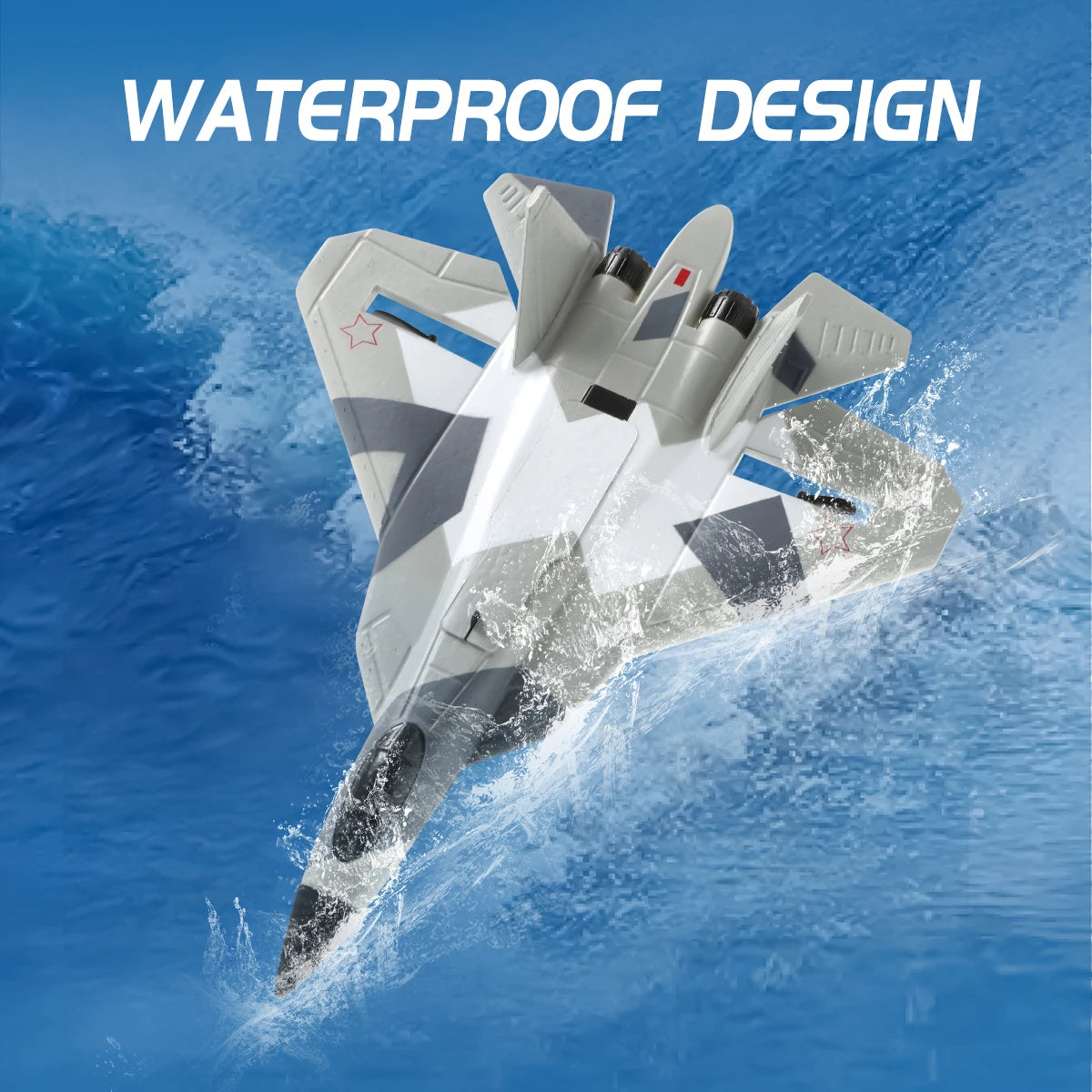 FX657 RC Foam Fighter Plane - 2.4G Radio Control Glider, Light Impact-Resistant Toy for Boys & Kids