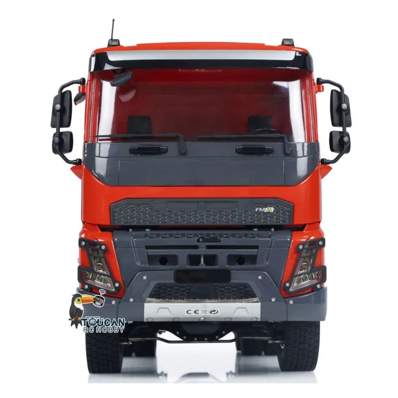 1/14 Double E 6x6 FMX Metal Hydraulic RC Dump Trucks Controlled Dumper Cars Painted Finished Electric Vehicle Toys Model TH23144