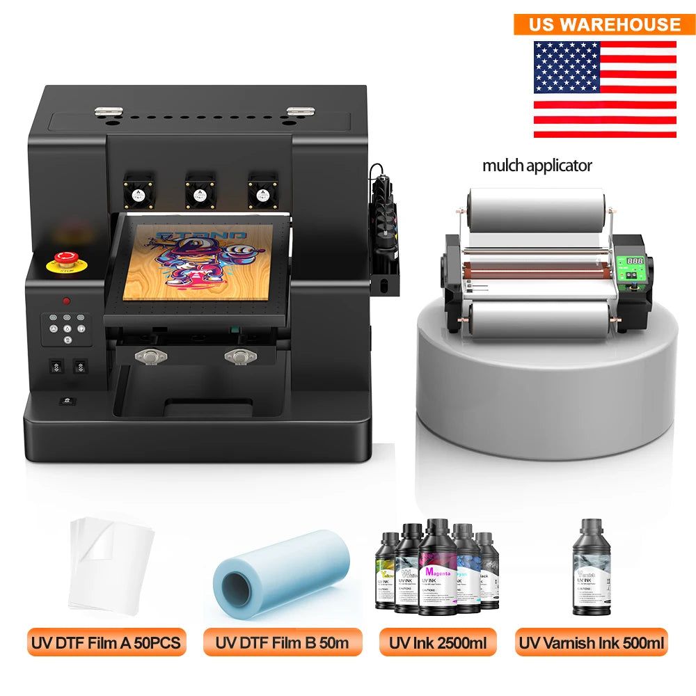 UV DTF Impresora Printer A3/A4 L805 UV Flatbed Printer UV DTF Sticker Printer For Bottle Print Acrylic Metal Wood 3D UV Printer