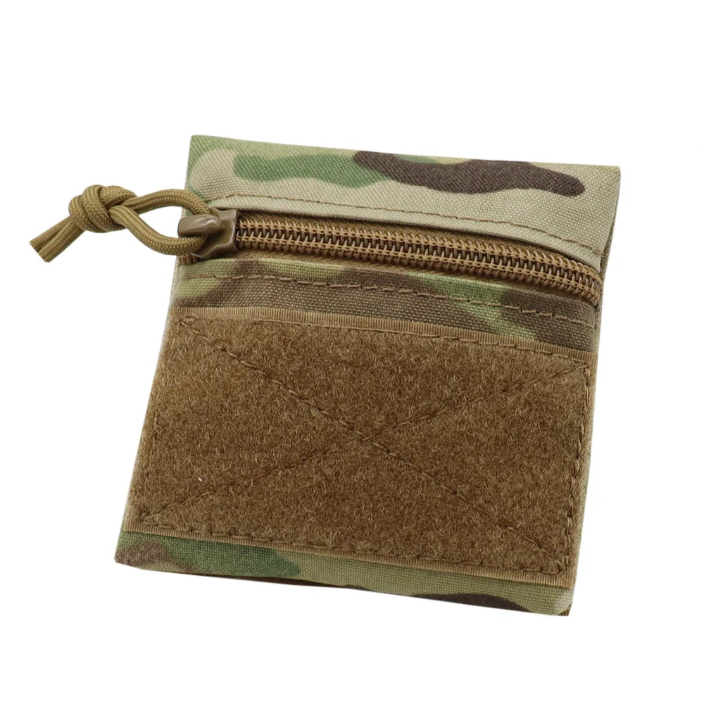 VULPO Tactical Micro Candy Pouch Portable Storage Bag Hunting Vest Patch Pouch MK3 MK4 Airsoft Chest Rig Vest Attached Pouch