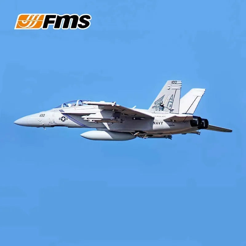 FMS 70mm Ducted F/A-18F V2 Hornet 6-Channel Electric Model Aircraft Remote Control Assembled Fixed-Wing Aircraft