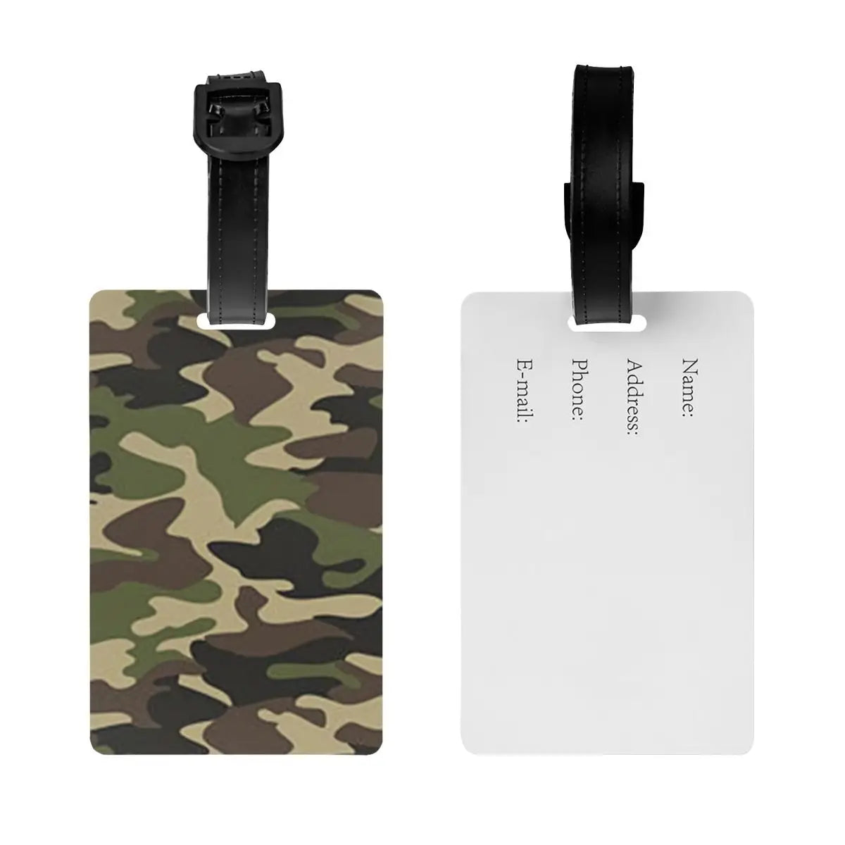 Army Camo Camouflage Luggage Tag Military Tactical Suitcase Baggage Privacy Cover ID Label