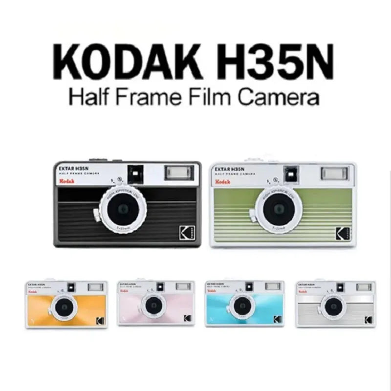2025 New KODAK EKTAR H35 H35N Half Frame Camera 35mm Film Camera Reusable Film Camera With Flash Film Camera Optional Film