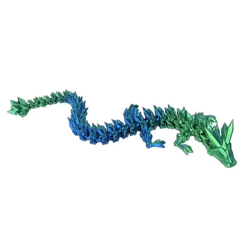 Luminous Toy 3D Printed Dragon Glow in the Dark Flying Dragon Rotatable Articulated Wing Dragons Home Office Ornaments Kids Gift