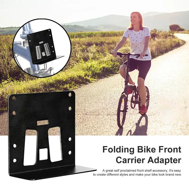 For Bromptons Bike Front Bag Rack Bicycle Cargo Luggage Bracket Folding Bicycle Head Package Aluminum Alloy Carrier Holder