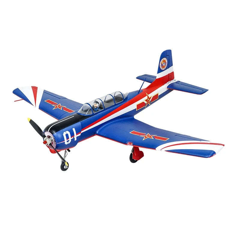 New FMS Model 1200mm First Class V2CJ-6 Air Force Fixed Wing Aircraft Training Aircraft Remote Controlled Electric Aircraft