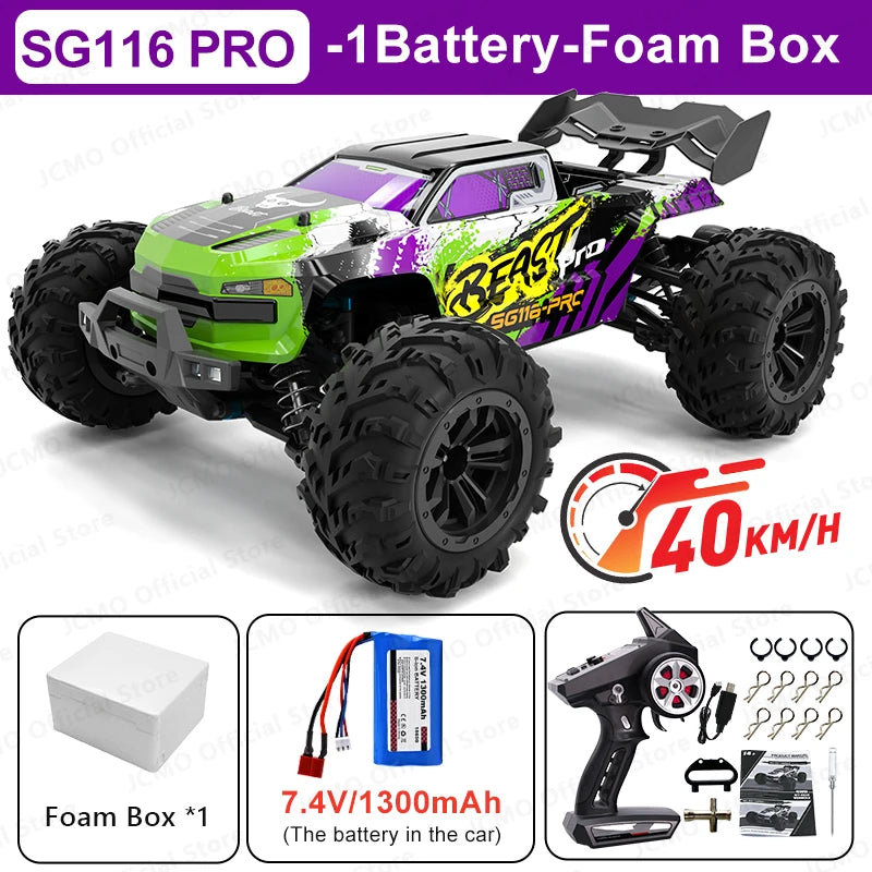 SG116MAX 80KM/H High Speed ​​RC Car Brushless 4WD Off-Road Drift Remote Control Car 1:16 Professional Racing Cars SG116PRO 40KM/H