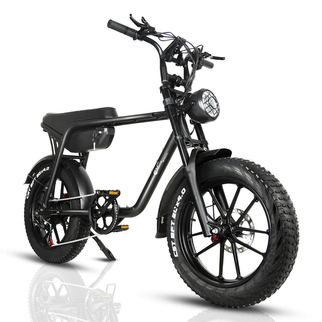 Cmacewheel K20 Electric Bike All-terrain Two-wheel Electric Bike Adult 20*4.0 Fat Tire48V17AH 500wMotor  Lithium Battery