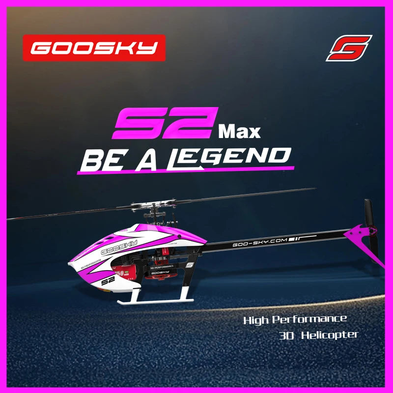 New Goosky S2 Max Model Airplane 3d Remote Control Stunt Helicopter Dual Brushless Direct Drive Baf080001 Bnf/Rtf Toy Gift