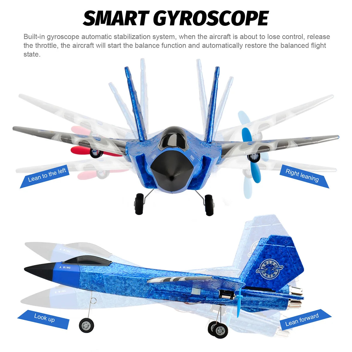 RC Plane F35 Fighter 2.4G Remote Control Aircraft EPP Foam Flying Model Glider Airplane Model Toys For Children Boys Gift