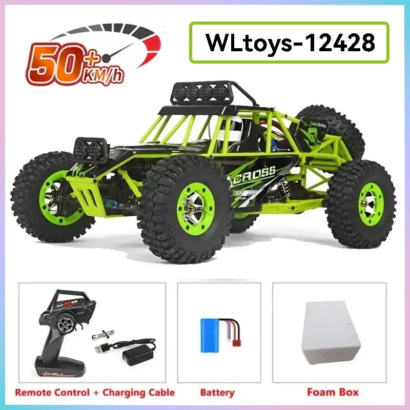 75 KM/H WLtoys 124016 V8 RC Car Brushless 4WD Electric High Speed Off-Road Remote Control Drift Rc Cars for Adults Toys