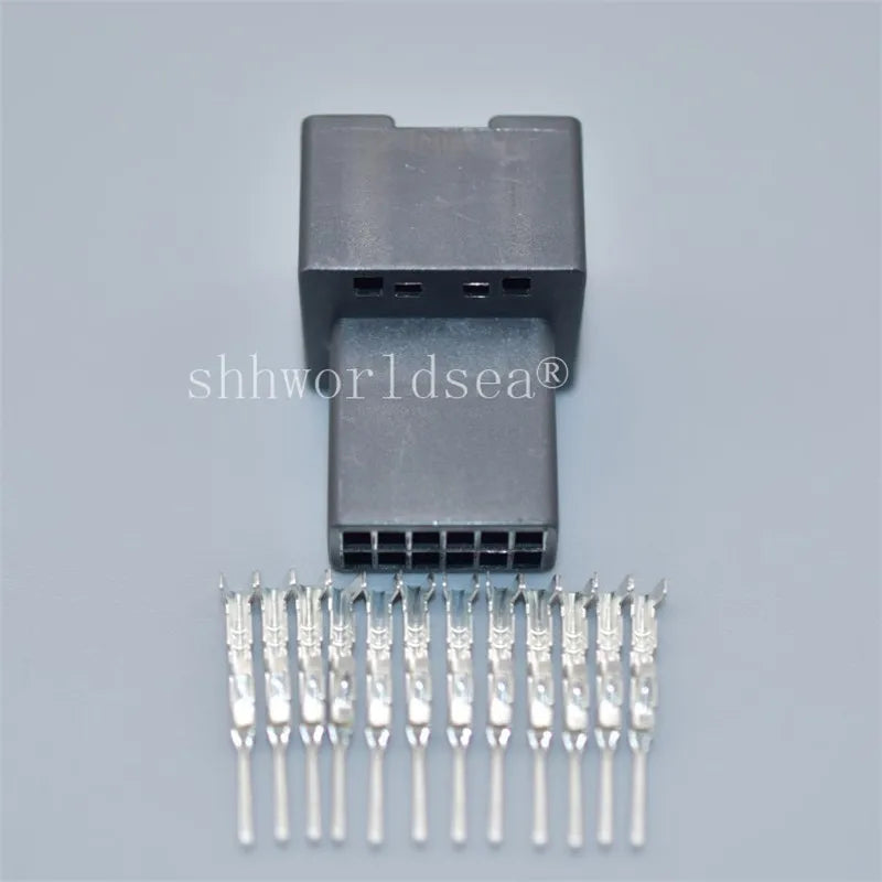 Shhworldsea 1Set 12 Pin 1-1534096-1 8E0972112A Automotive Wiring Cable Connector Auto Female Male Plug With Terminals