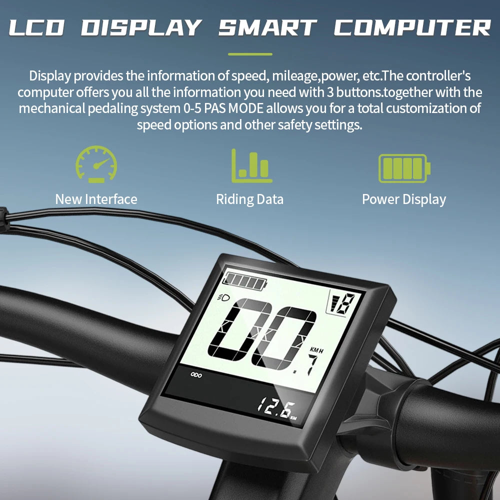 CYSUM Mountain E-bike 48V14AH Removable Lithium Battery 29Inch Integrated Wheel 100km Range Off-road Adults Electric Bicycle