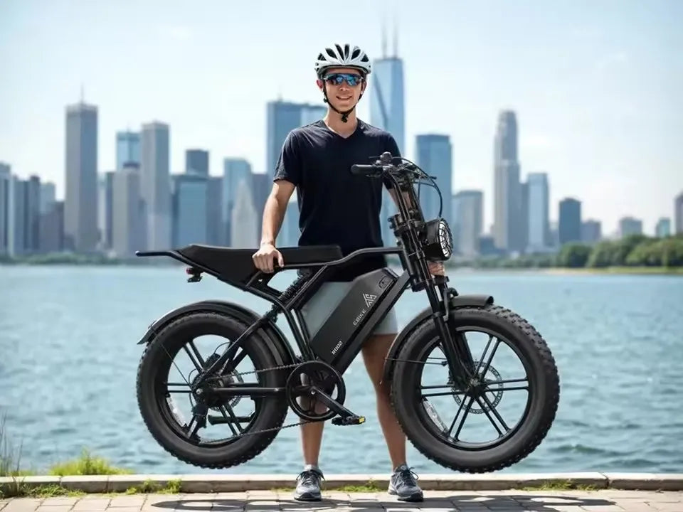 Factory Directly Supply E Bikes Ecoride V8 Ready to Ship Fatbike Fat Bike Electric Bike K7 Ebike Eu Br Warehouse