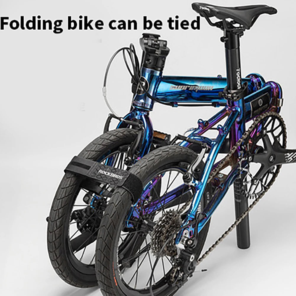 ROCKBROS Bicycle Velcro Strap Super Load-Bearing Anti-Slip Retractable Bike Luggage Sports Equipment Car Storage Strap 바테잎