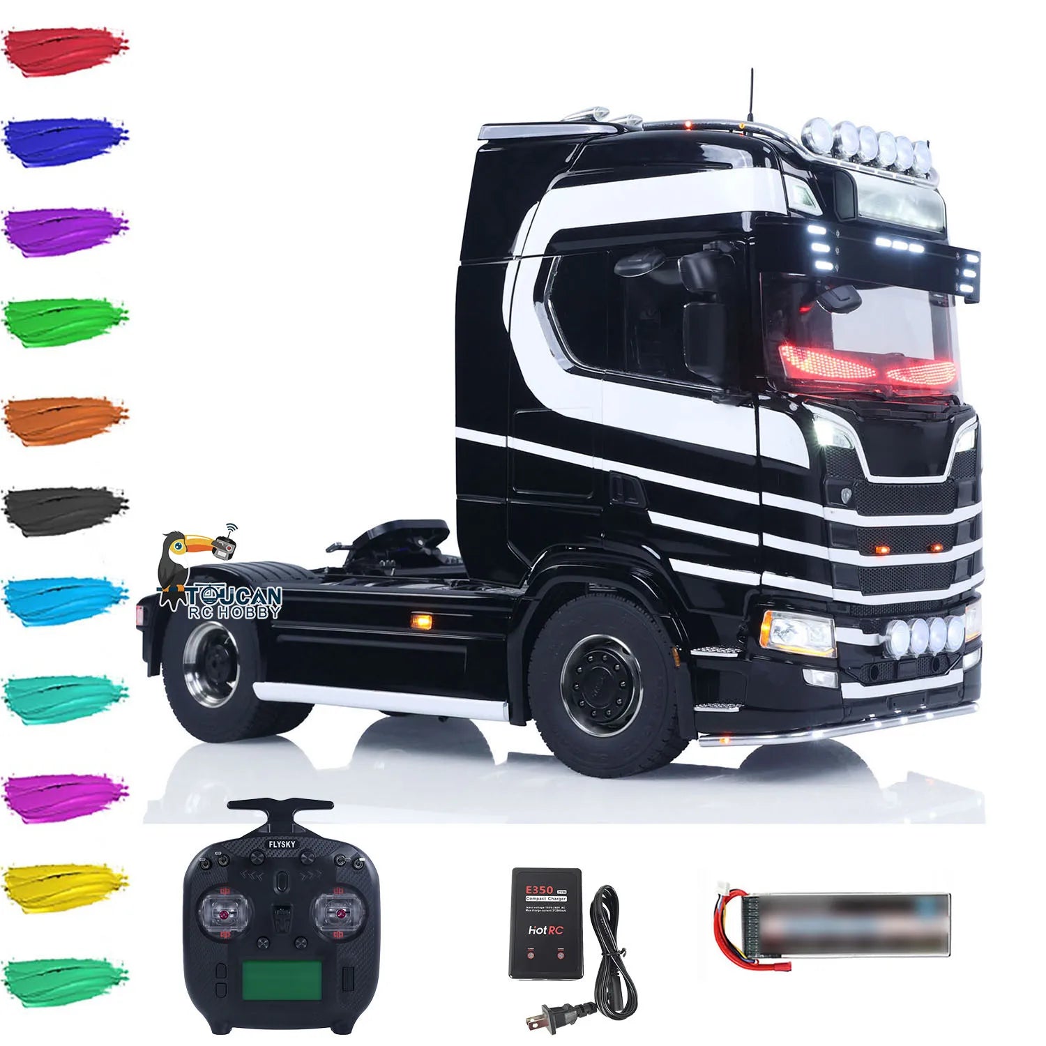 New Unitru 05 770S 1/14 DIY RTR RC Tractor Truck 4x4 Metal Chassis 3Speed ​​Gearbox Remoted Lorry Car Smoke Light Sound ST8 Toy