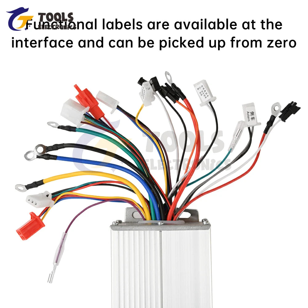 36/48V E-bike 500W Intelligent Brushless Controller For E-bike Electric Scooter Accessories Electric Bicycle