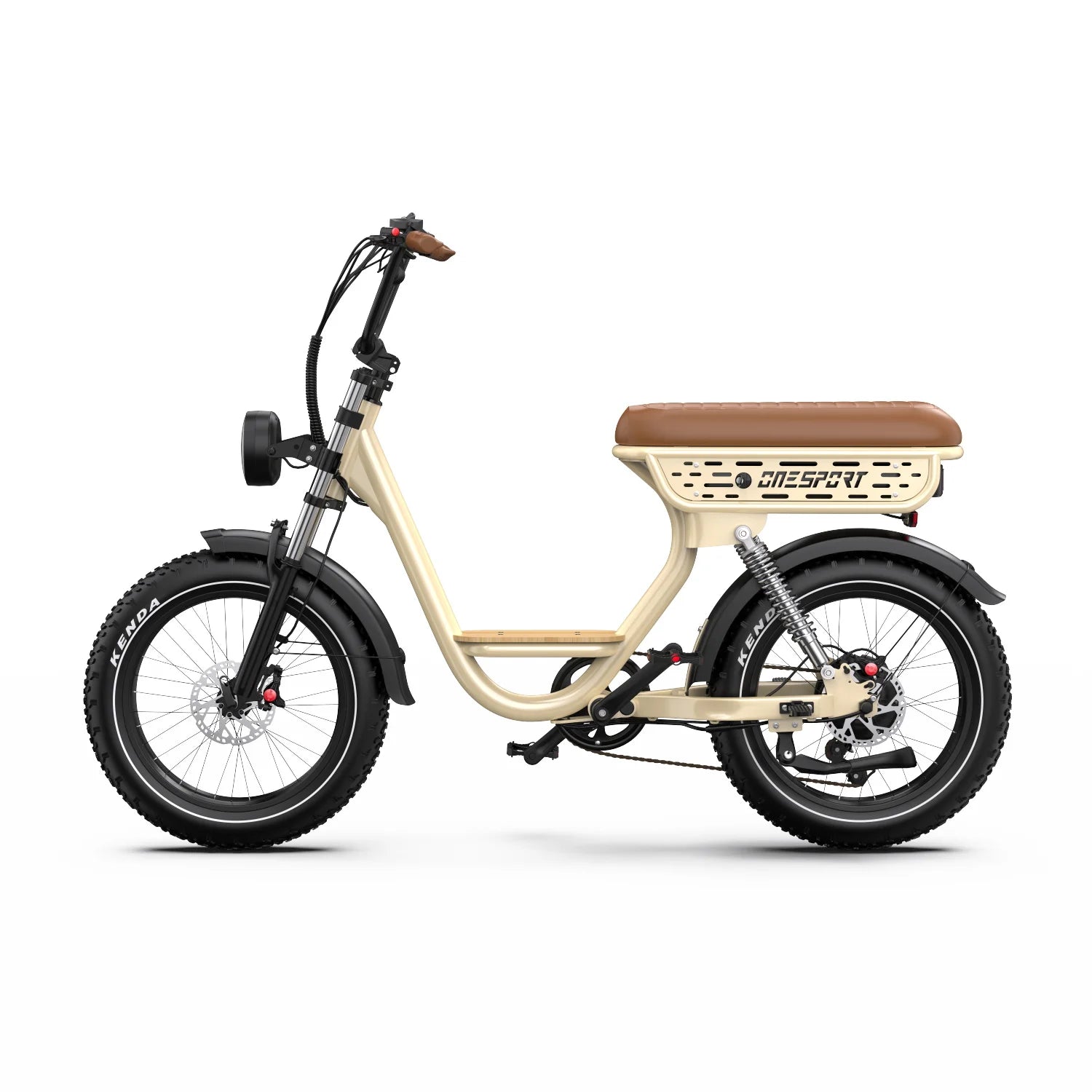 ONESPORT W77 Electric Bicycle 500W 48V 18Ah Lithium Battery E-Bike for Adults 20*4 Wide Tires Urban Commuting Electric Vehicle