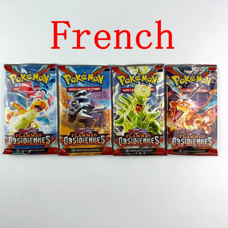 10/20Pcs French Pokemon Cards 151,OBSIOIENNES,AVENTURES ENSEMBLE Booster Gifts Booster Battle Collection Card Toys