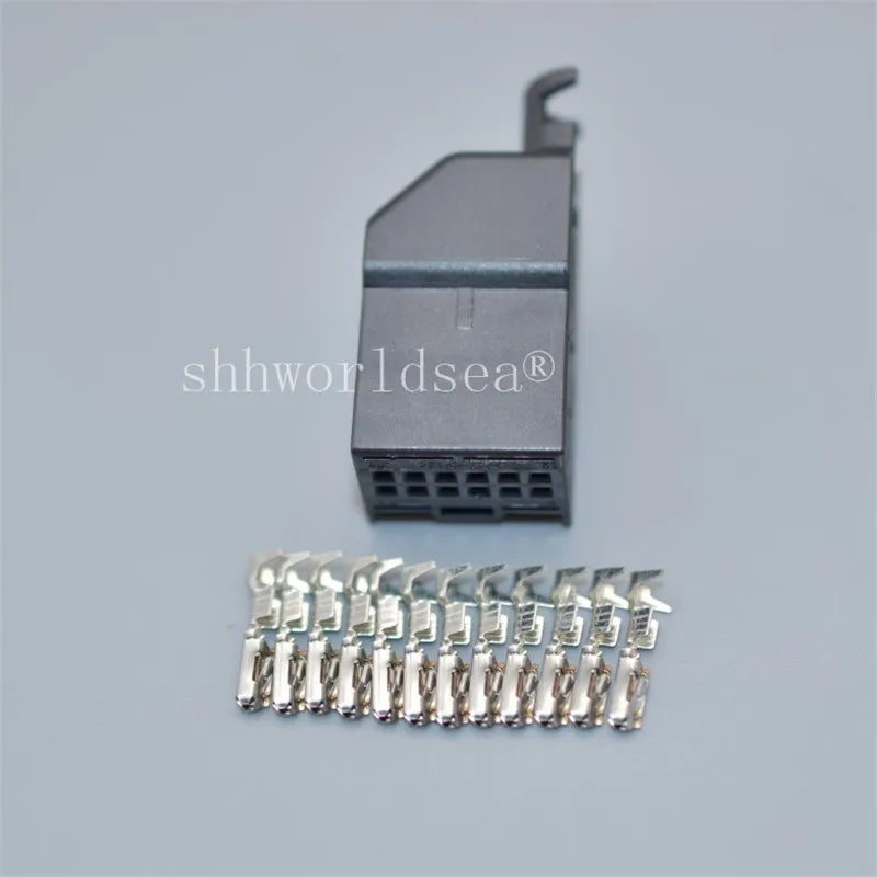 Shhworldsea 1Set 12 Pin 1-1534096-1 8E0972112A Automotive Wiring Cable Connector Auto Female Male Plug With Terminals