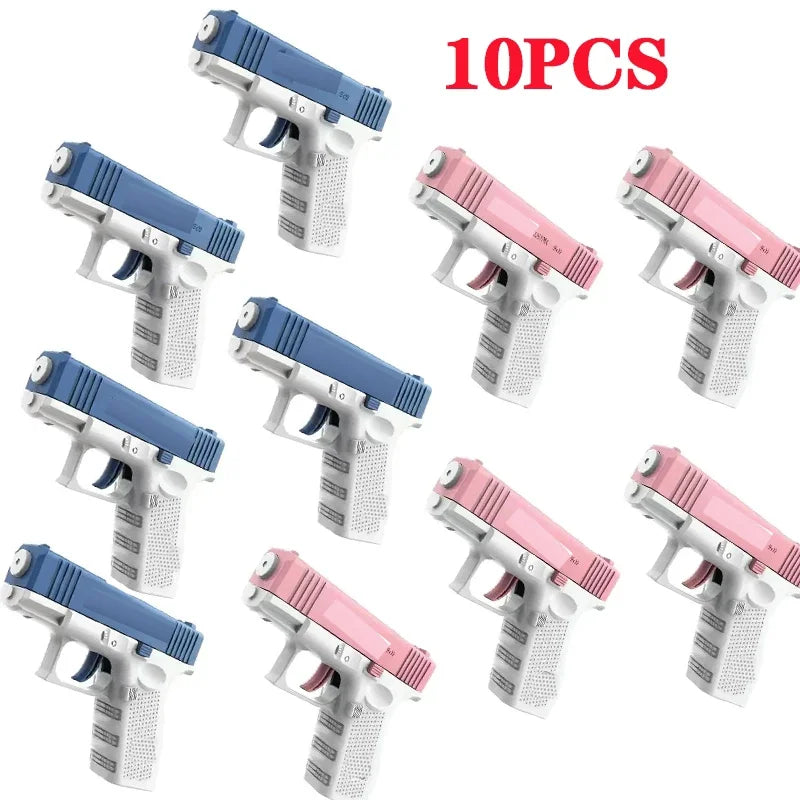 GOWKE 10PCS New Water Gun NON Electric Pistol Shooting Toy Full Automatic Summer Beach Toy For Kids Children Boys Girls Adults