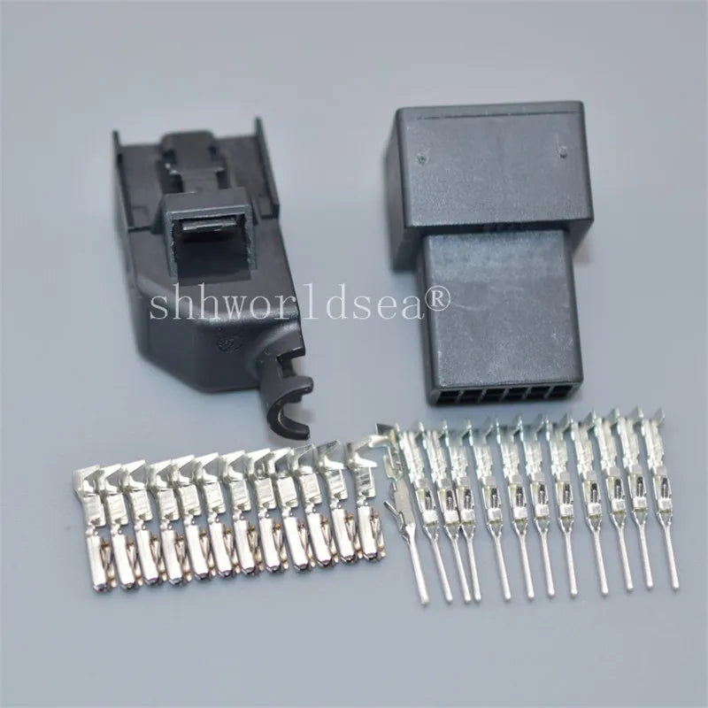 Shhworldsea 1Set 12 Pin 1-1534096-1 8E0972112A Automotive Wiring Cable Connector Auto Female Male Plug With Terminals