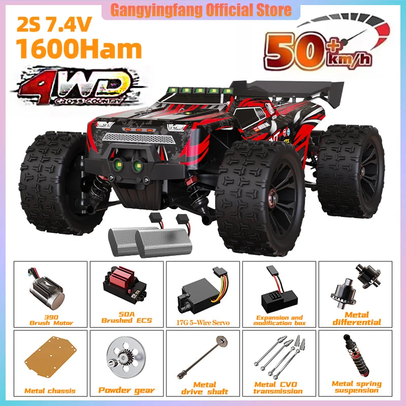 SG116 9522PRO 85KM/H High Speed ​​RC Car Brushless 4WD Off-Road Drift Remote Control Car 1:16 Professional Racing Cars vs SG116MAX