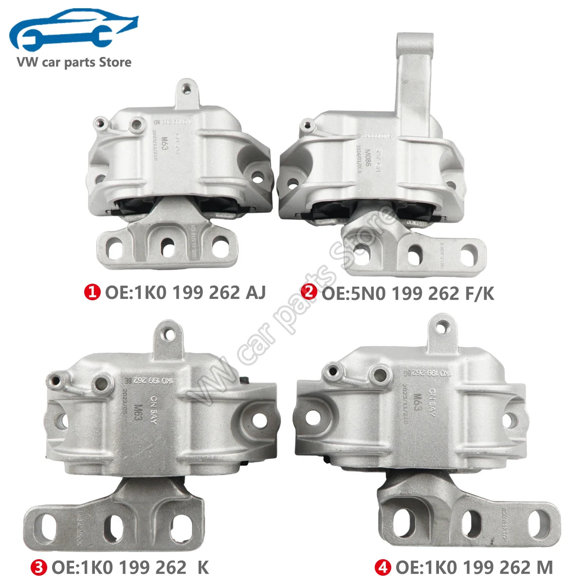 1K0199262BG Engine Motor Mount for VW Passat Touran Sagitar Magotan CC SKODA YETI Octavia Superb 1K0199262CG 5N0199262F