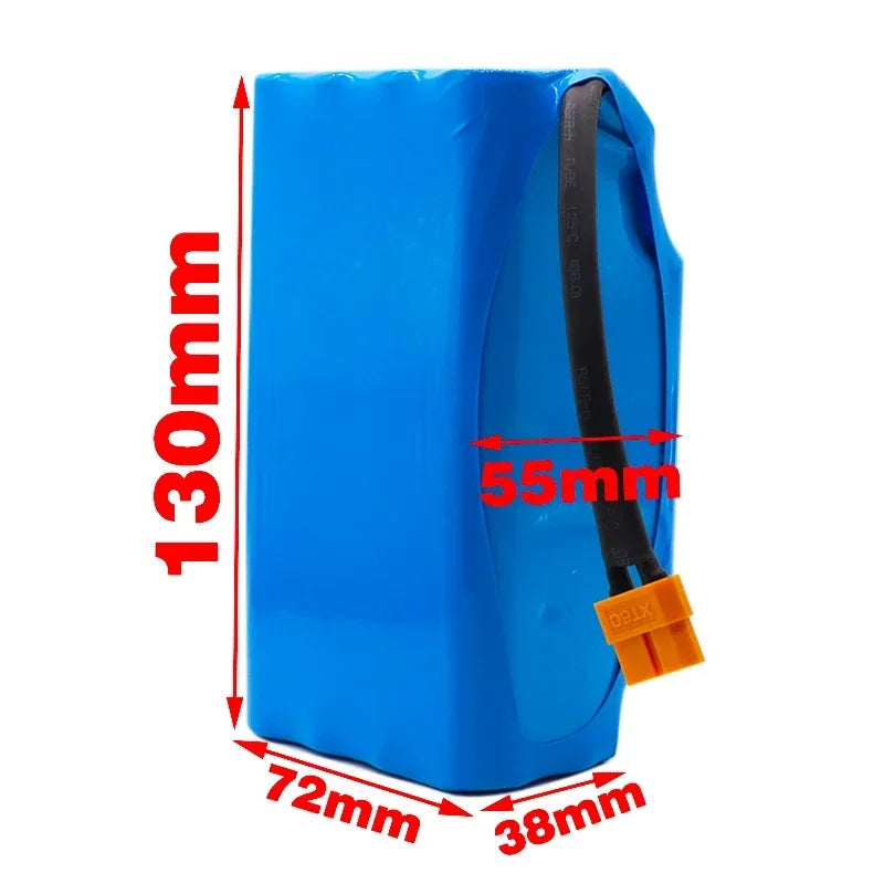 36V Electric Scooter Lithium Battery Pack 10S2P 4.4Ah 4400mAh Rechargeable with Built-in 20A BMS for Scooters And Hoverboards