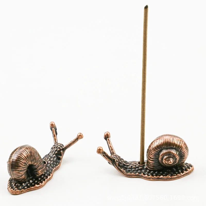 Creative Alloy Snail Small Ornaments Small Turtle Cute Vivid Little Animal Home Decoration Bonsai with Incense Crafts Figurines