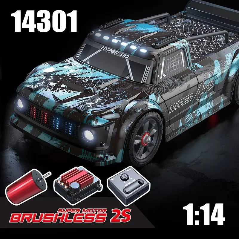 Hyper Go MJX 14301 14302 14303 1/14 4WD RC Car 65km/h Brushless 2.4G Remote Control Car Off-road High Speed RC Cars Truck Toy