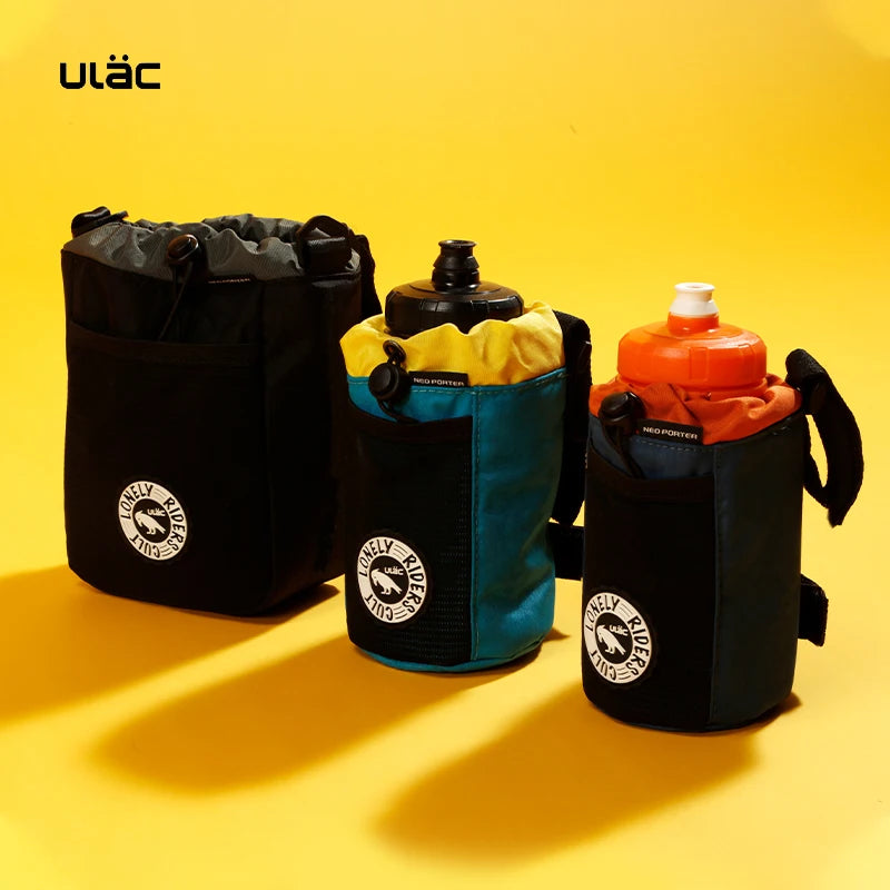 ULAC Bike Handlebar Stem Bag 1L/2.2L C-HOLD Bag Water Bottle Cycling Bags Bicycle Tools Storage Pouch Riding Touring Commuting