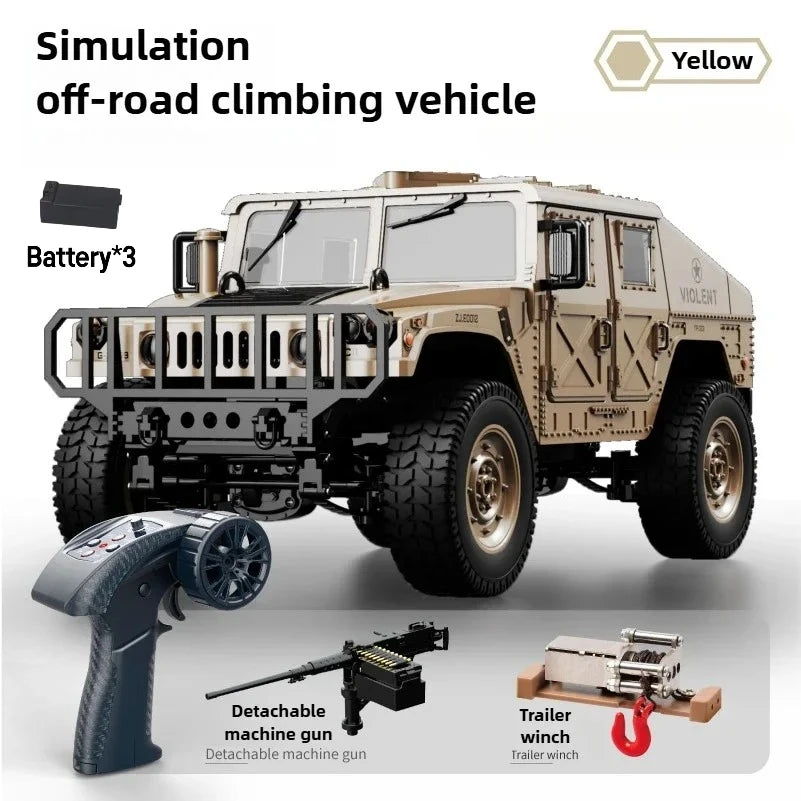 JJRC C8835 RC Car 3 Batteries Simulation 4x4 All-terrain RC Off-road Climbing Car Electric Remote Control Car Model with Light