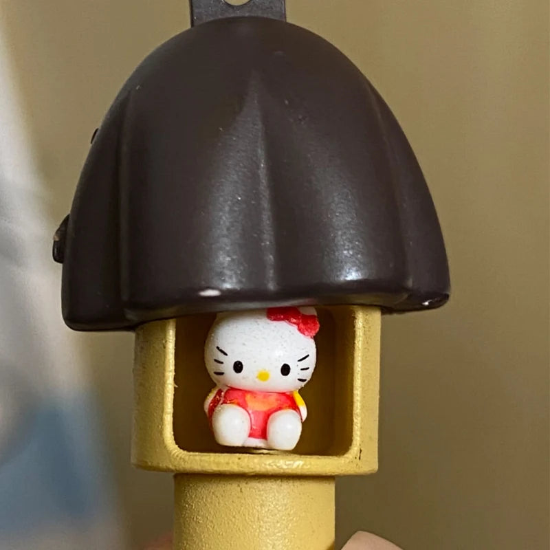 Japanese Charms Resin Chocolate Mushroom Hello Kitty Keychains Bag Pendant Kawaii Cute Vintage Hello Kitty Keychain Gift