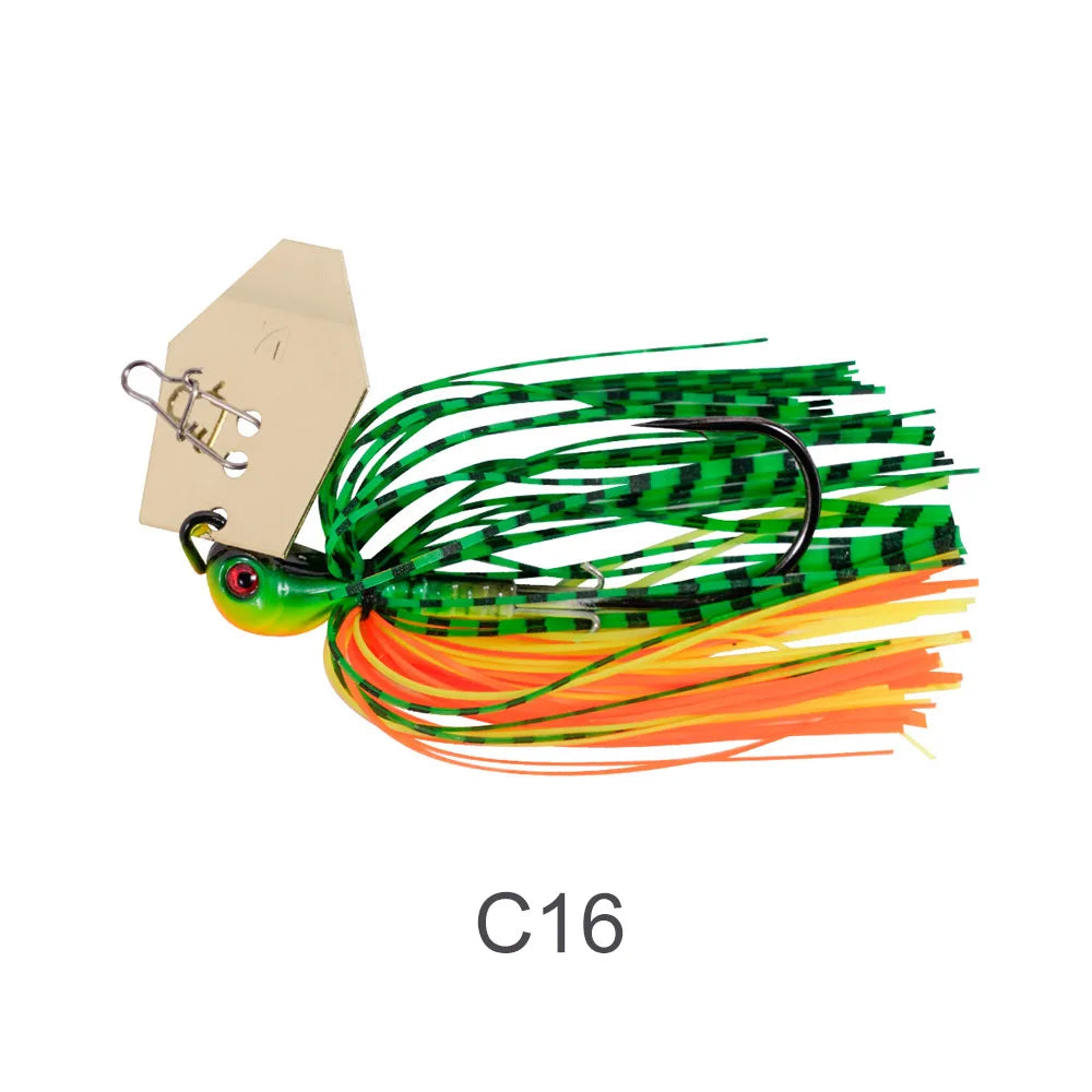 Noeby Chatterbait 10.5g 14g 21g 28g 35g Bladed Jig Needle Stinger Hook Vibration Wire Power Bait Pike Bass Jig Fishing Lure
